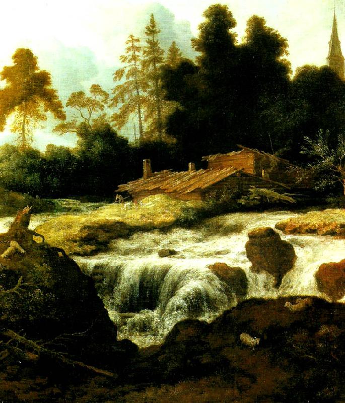allart van everdingen landskap med vattenfall Germany oil painting art